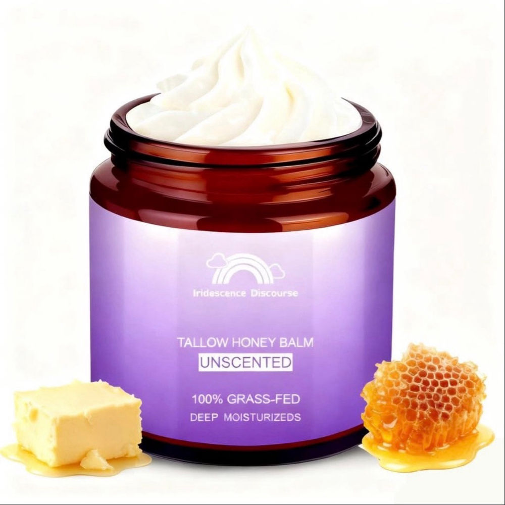 NEW Beef Tallow Skin Grass-Fed Tallow Honey Balm Nourishing Moisturizer 4oz